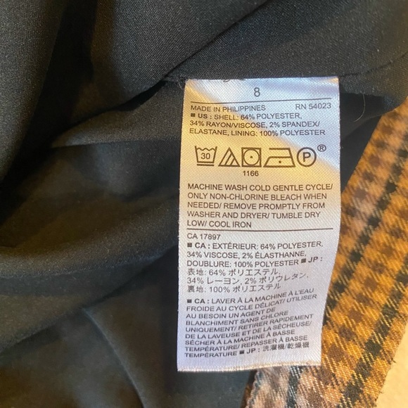 Banana Republic Brown Checkered Mini Skirt - Picture 8 of 8